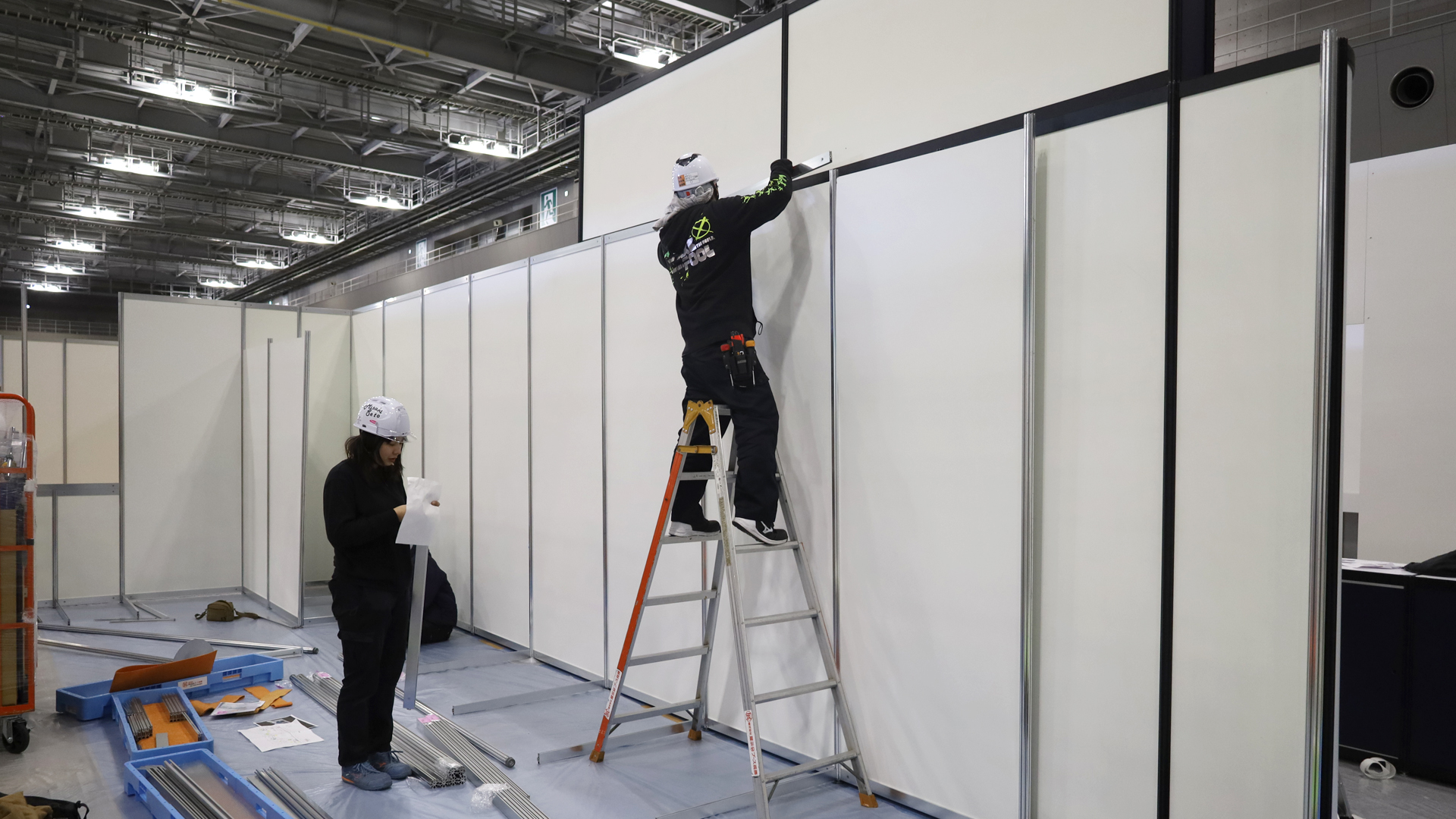 ブース設営風景